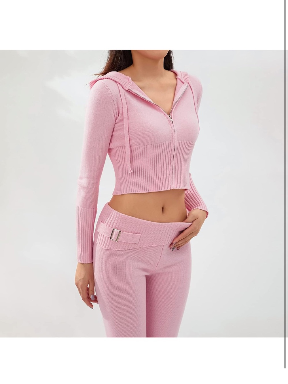 Frankie’s bikinis sweat set dupe from Amazon🎀 size small